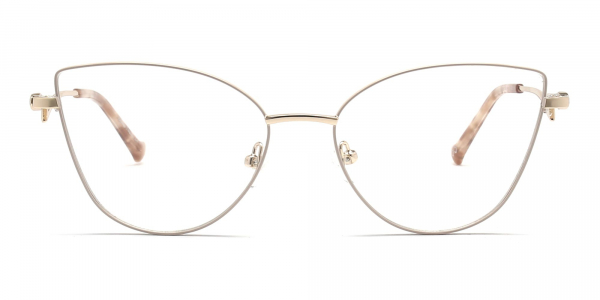 Gold Cat Eye Glasses