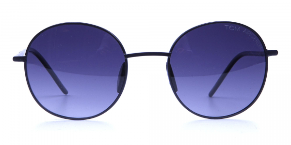 Black & Grey Sunglasses Round Fra