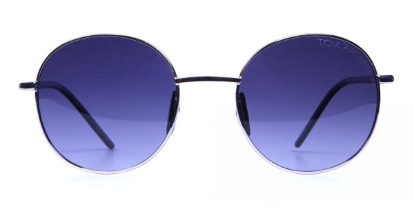 Silver Sunglasses Round Fram