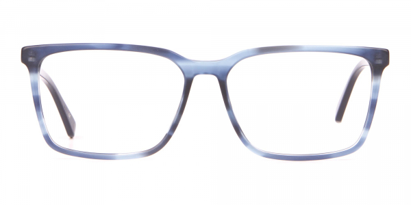 TED BAKER TB8209 ROWE Rectangular Glasses Blue & Black 