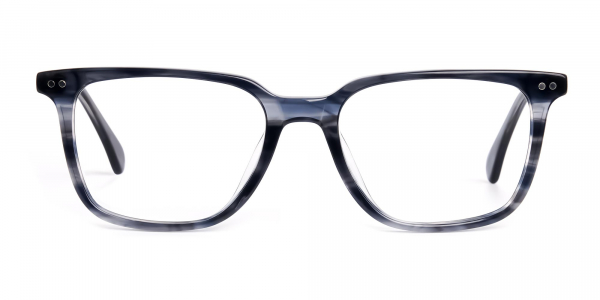 ocean blue rectangular wayfarer full rim glasses frames