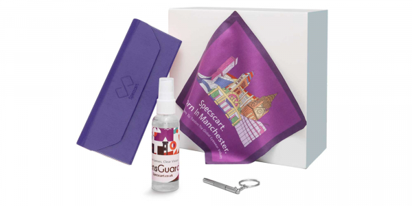 Cleaning Kit with Violet Trifold