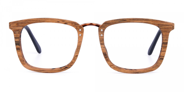 Elm Brown Full Rim Wooden Glasses