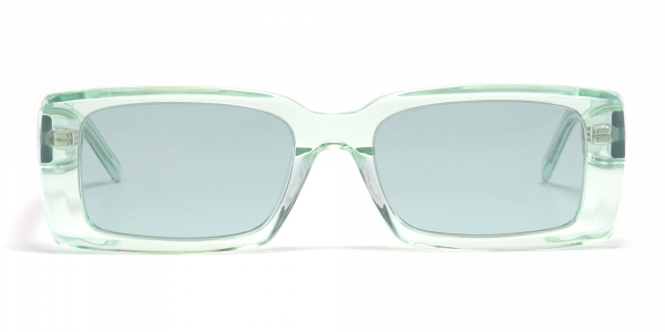 green rectangle sunglasses womens