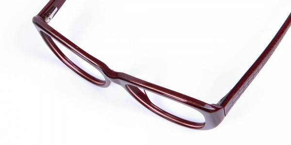 Burgundy Red Glasses -5