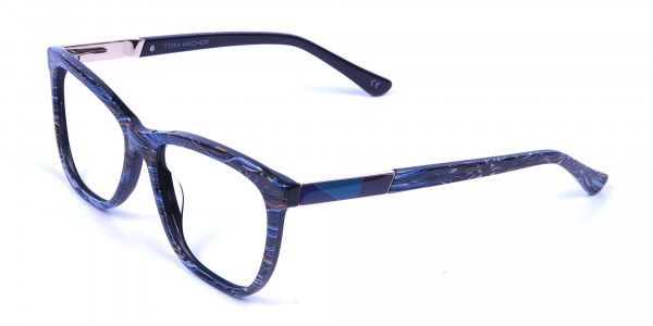 Blue Oversized Glasses - 2