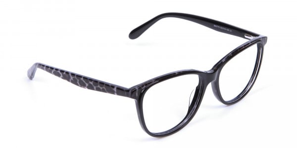 Black Cat Eye Glasses for Women - 1