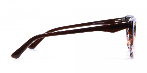 Brown Tortoiseshell Cat Eye Glasses for Women - 3