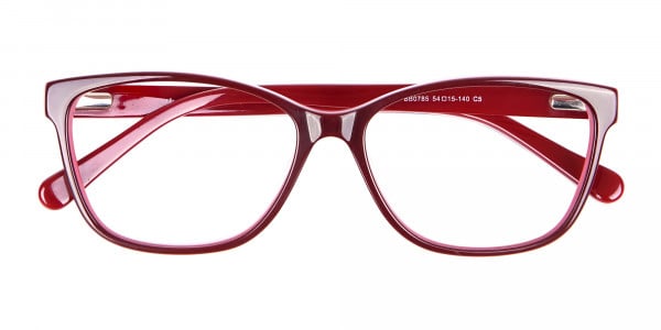 Two-tone Red Glasses for All Occasions-7