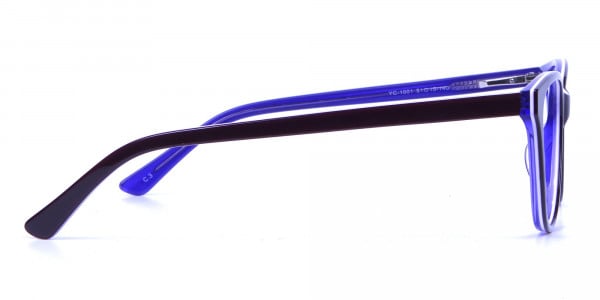Women's Purple Cat Eye Glasses - 3