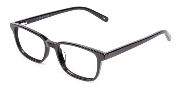 Rectangle Black Glasses for Round Face - 2