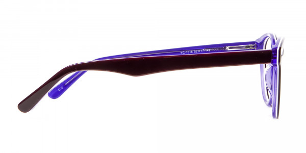 Black & Violet Eyeglasses Frame - 3