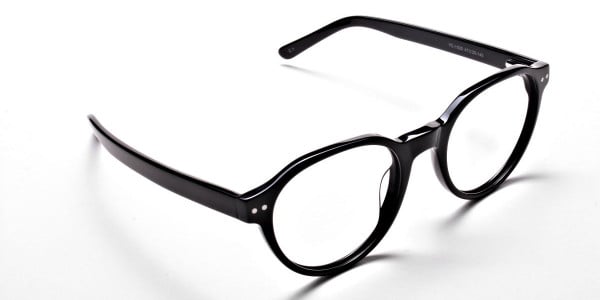 Smart Black Round Eyeglasses -2