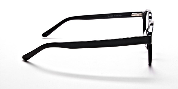 Smart Black Round Eyeglasses -4