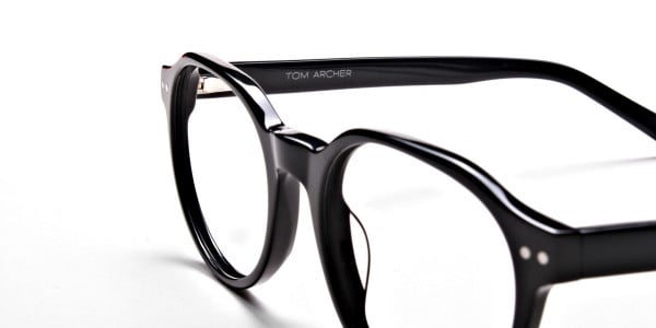 Smart Black Round Eyeglasses -6