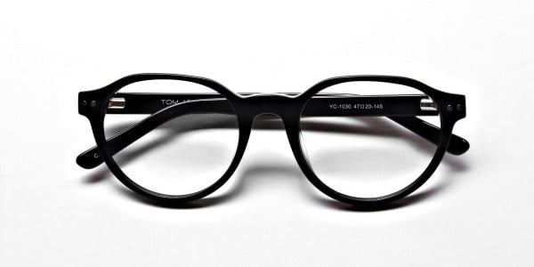 Smart Black Round Eyeglasses -7