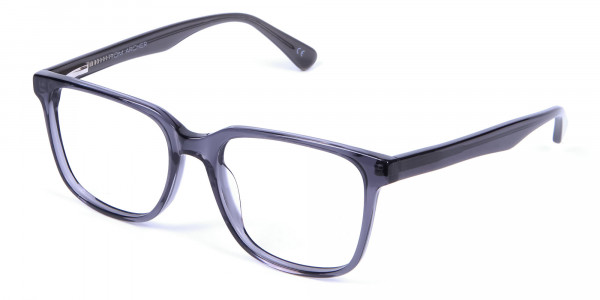 Transparent Grey Glasses - 2