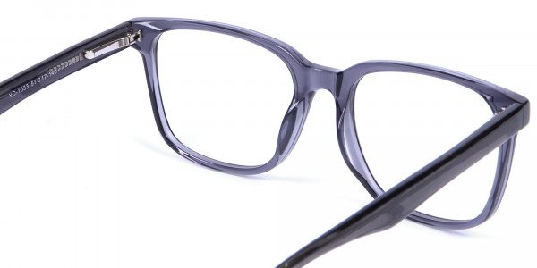 Transparent Grey Glasses - 4