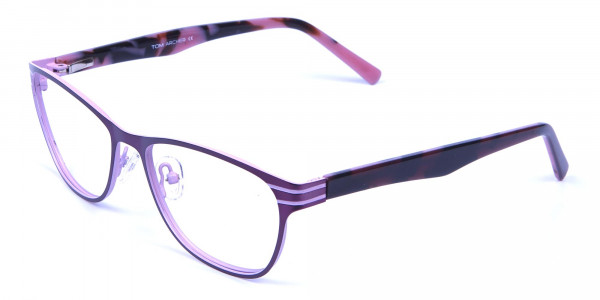 Pink & Black Cat Eye Glasses -2