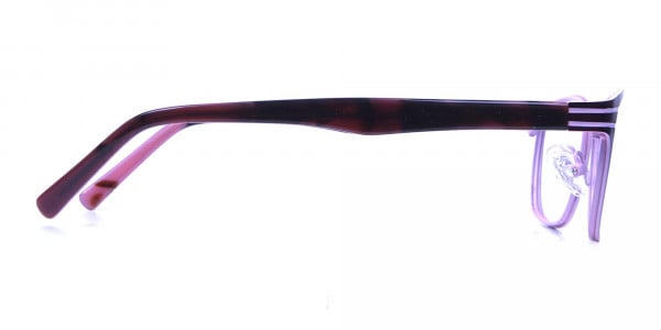 Pink & Black Cat Eye Glasses -3