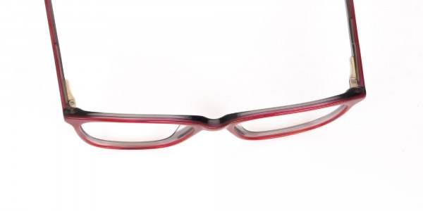 Rose Red Rectangular Acetate Eyeglasses Women-6