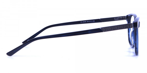 Cat Eye Glasses with Mix Material - 3