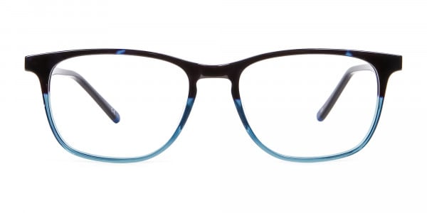Colour Mixed Nerd Look Rectangular Glasses - 1