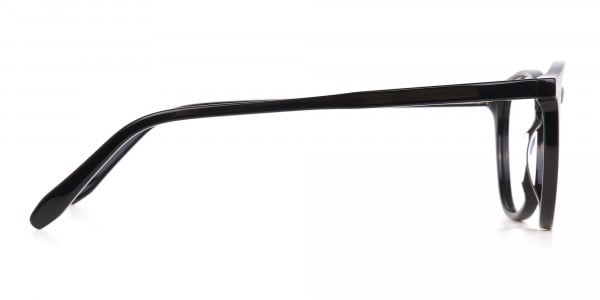 Black Acetate Wayfarer Glasses Unisex-4