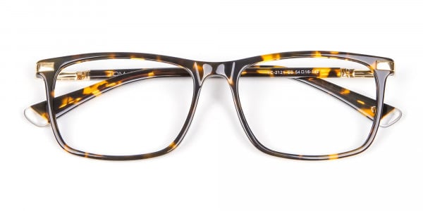 Tortoiseshell Glasses with Gold Hinge - 6