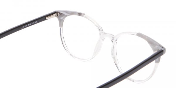 Smart Round Glasses in Trendy Clear Style - 5