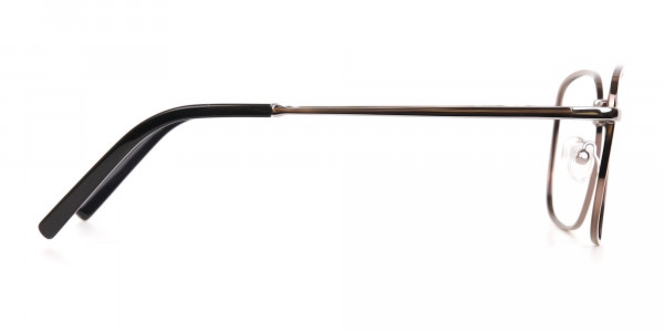Full-Rim Gunmetal Wayfarer Glasses Frame Unisex-4