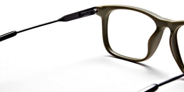 Green Rectangular Glasses for Men and Women - 4