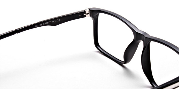 Create a Good Impression with Mattle Black Glasses -4