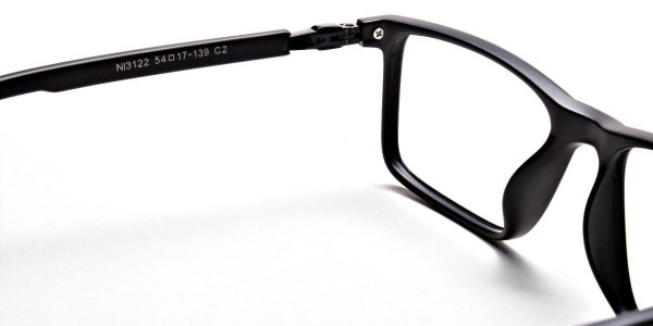 Mattle Black Glasses