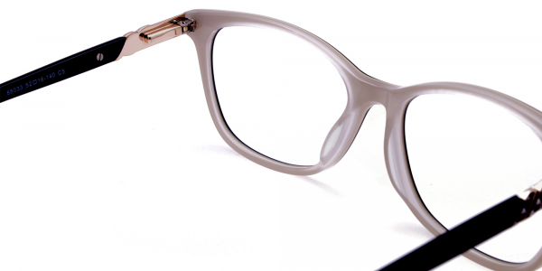 Black and White Cat-Eye Glasses -4