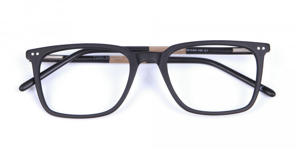 Black and Brown Pepper Eyeglasses - 5