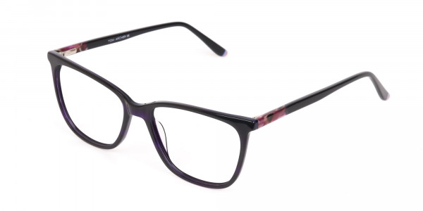 Designer Dark Violet Marble Eyeglasses Unisex-3