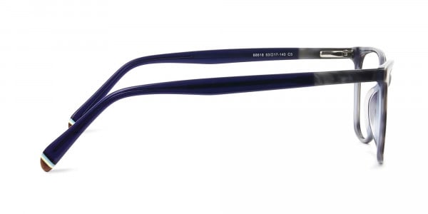 Blue Marble Grey Rectangular Spectacles - 4