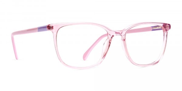 Crystal-Clear-or-Transparent-Blossom-and-Hot-Pink-wayfarer-Rectangular-Glasses-Frames-2
