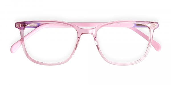 Crystal-Clear-or-Transparent-Blossom-and-Hot-Pink-wayfarer-Rectangular-Glasses-Frames-6