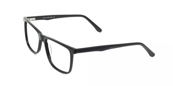 Dark Grey Acetate Glasses in Rectangular - 3