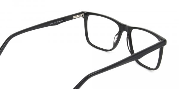 Dark Grey Acetate Glasses in Rectangular - 5