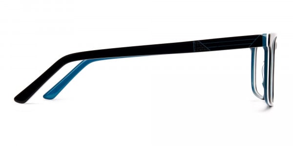 designer-Black-and-teal rectangular-glasses-frames-4