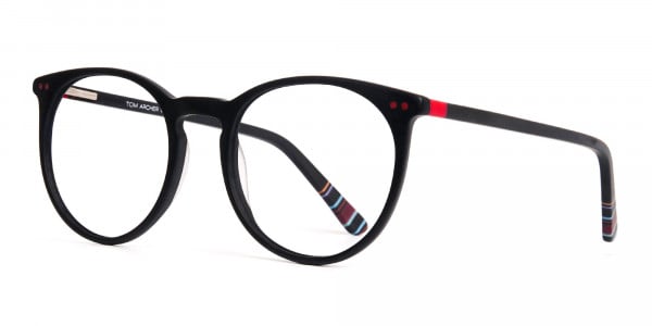 Matte-Black-Designer-Round-Glasses-frames-3