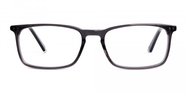 Grey Rectangular Glasses