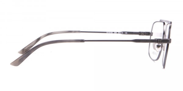 Calvin Klein CK18106 Black & Gun Metal Glasses Rectangular-4