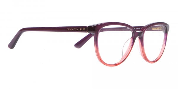 Calvin Klein CK18514 Women Cateye Glasses In Plum Coral-2
