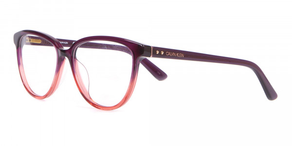 Calvin Klein CK18514 Women Cateye Glasses In Plum Coral-3