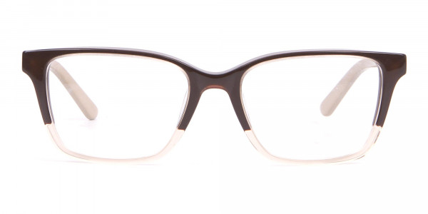 Calvin Klein CK19506 Two-Toned Rectangular Glasses Brown-1