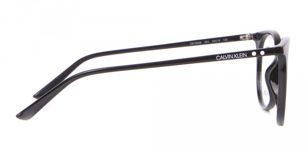Calvin Klein CK19508 Unisex Black Classic Round Glasses-4